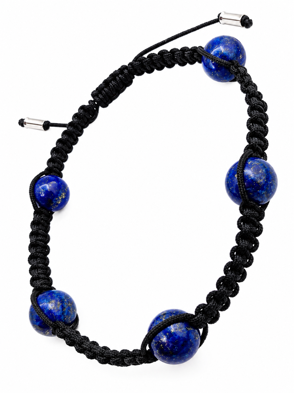 DAV – pánský černý náramek s lapis lazuli