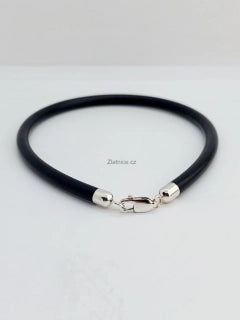 Pánský náramek 0,4mm, Ag, rakouský kaučuk