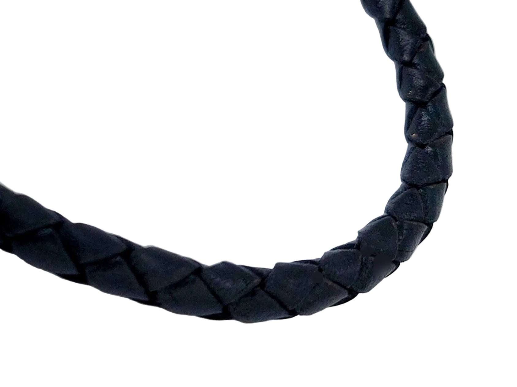 Pánský kožený stříbrný náramek ROBE