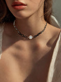 Originální náhrdelník - chocker LIIL perla