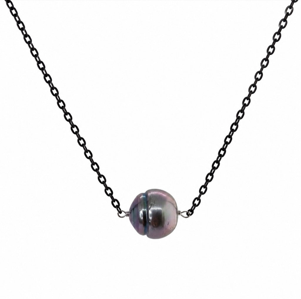 Náhrdelník DADEY s pravou tahitskou barokní perlou 13,2 mm | Anna Jewelry