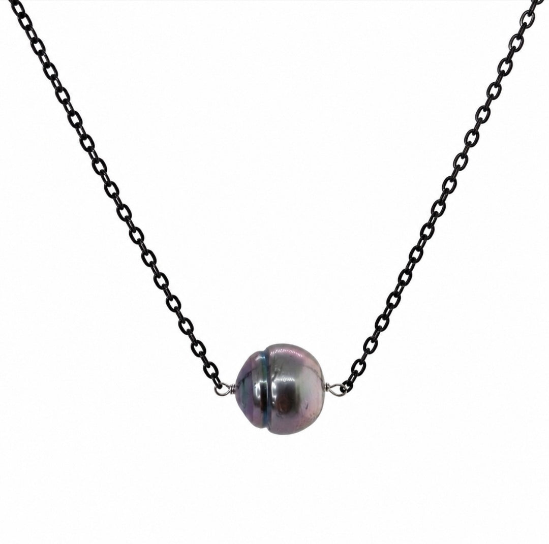 Náhrdelník DADEY s pravou tahitskou barokní perlou 13,2 mm | Anna Jewelry
