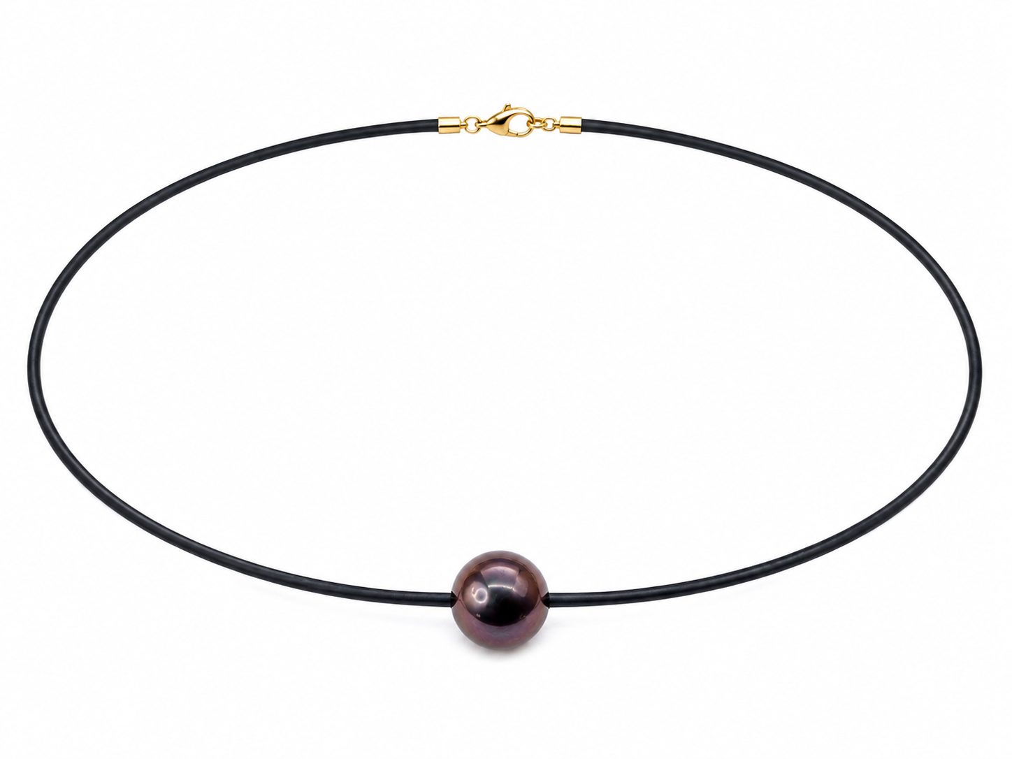 HEMER – pánský náhrdelník s tahitskou perlou AAA 12 mm | 14Kt zlato